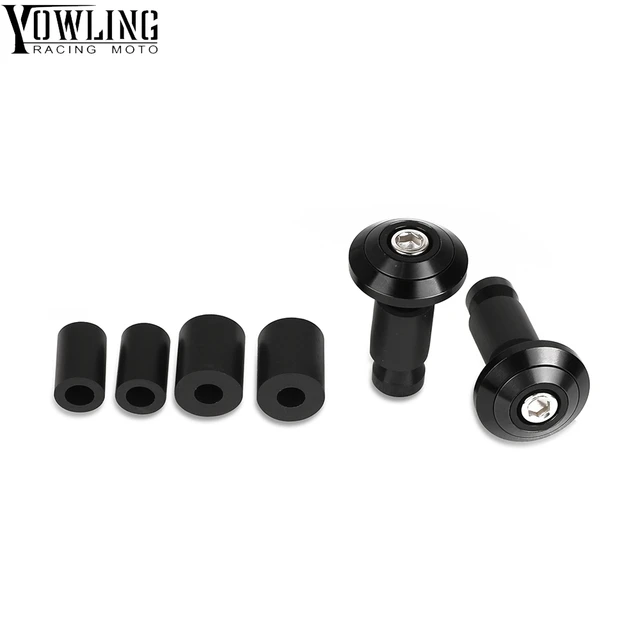 For Honda CBR 600 F2 F3 F4 F4i CB599 CBR600RR CBR1000RR Motorcycle grips ends Handle Bar Cap End Plugs Handlebar Grips BK