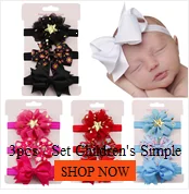 Kids Elastic HeadbandBaby bow elastic hair band Girls baby Bowknot Hairband  Hair Accessories Fashion headband baby
