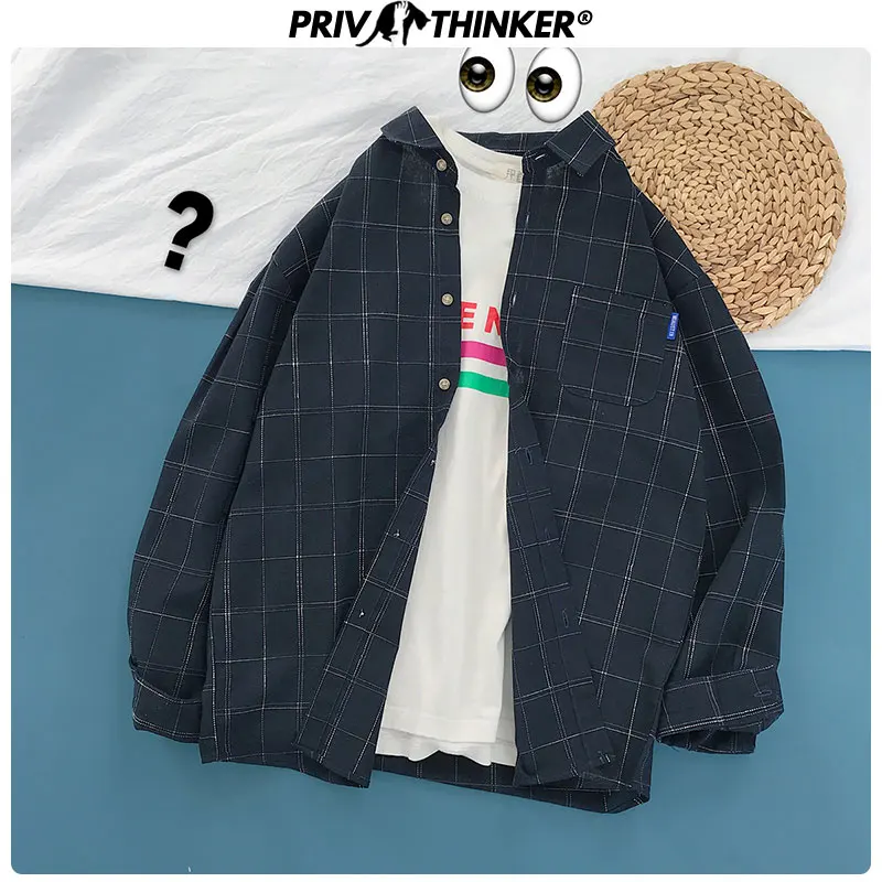 Koop Privathinker 2019 Nieuwe Mode vrouwen Shirt Casual Stijl Vrouwelijke Blouses Lange Mouw Plaid Shirt Plus Size Harajuku Office Tops