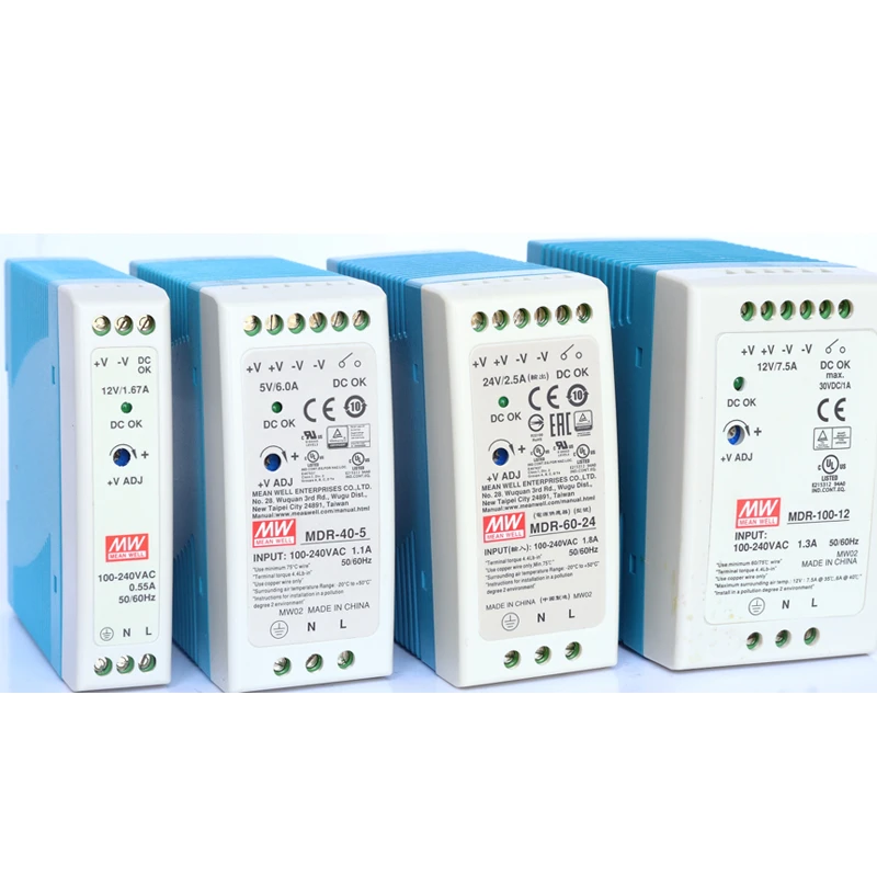 Mean Well Mdr-10 20 40 60 100 - 5 12 15 24 48 Meanwell Mdr -10 -20 -40 ...