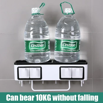 

Kitchen multi-function rack suction cup wall-mounted punch-free storage shelf seasoning box cutter finishing storage rack