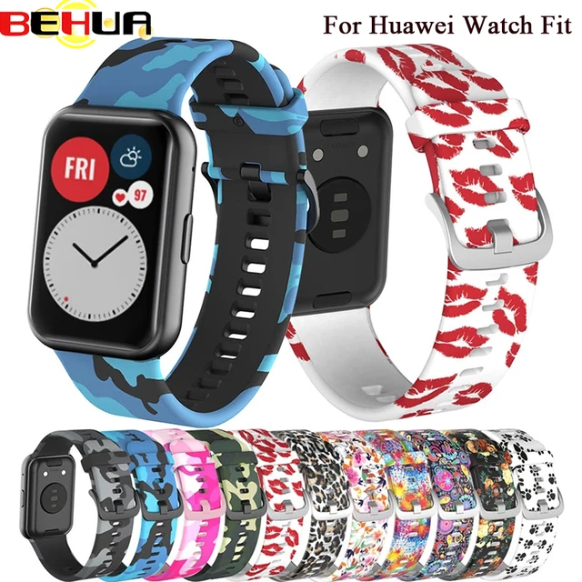 Silicone Band For Huawei Watch Fit 2 Strap Smartwatch Wristband Metal  Buckle Sport Replacement Bracelet Huawei Watch Fit2 Correa - AliExpress