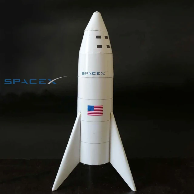 35cm Starship Falcon Rocket Paper Model DIY Popular Science Manual Class Stereo Origami Toy 1