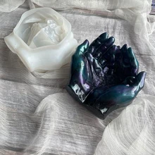 

Silicone Hand-shaped Epoxy Mould Candle Making Reusable Easy To Demould Crafts