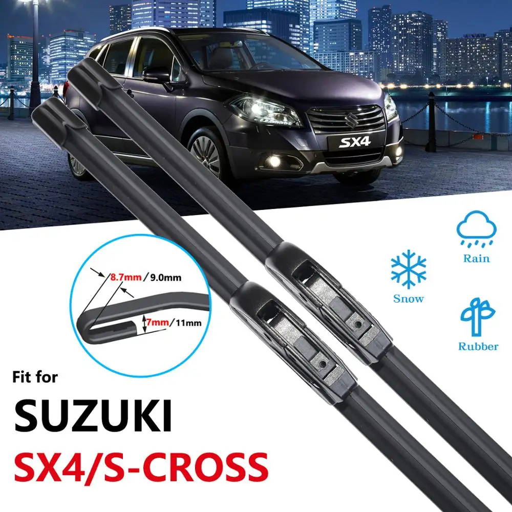 Щетки стеклоочистителя S Cross 2006 ~ 2018 для Suzuki SX4 Аксессуары автомобилей