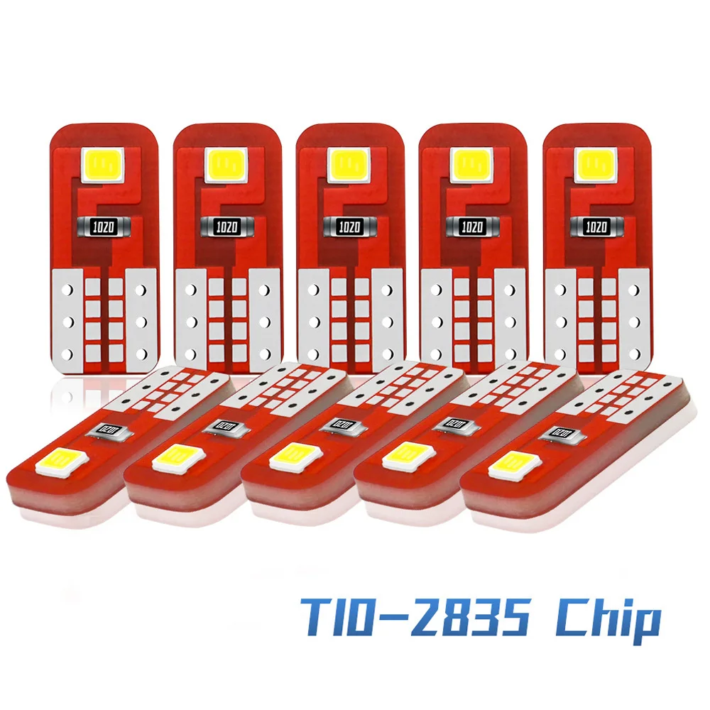 Чтение светильник автомобиля светодиодный лампы T10 2835 3 Вт светодиодные E1 2SMD 10 шт.