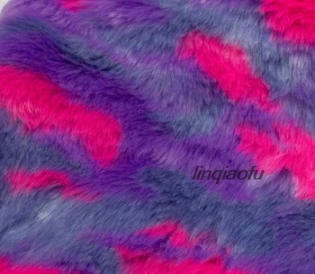 

2 cm color faux rabbit fur flannel for autumn and winter clothes plush fabric