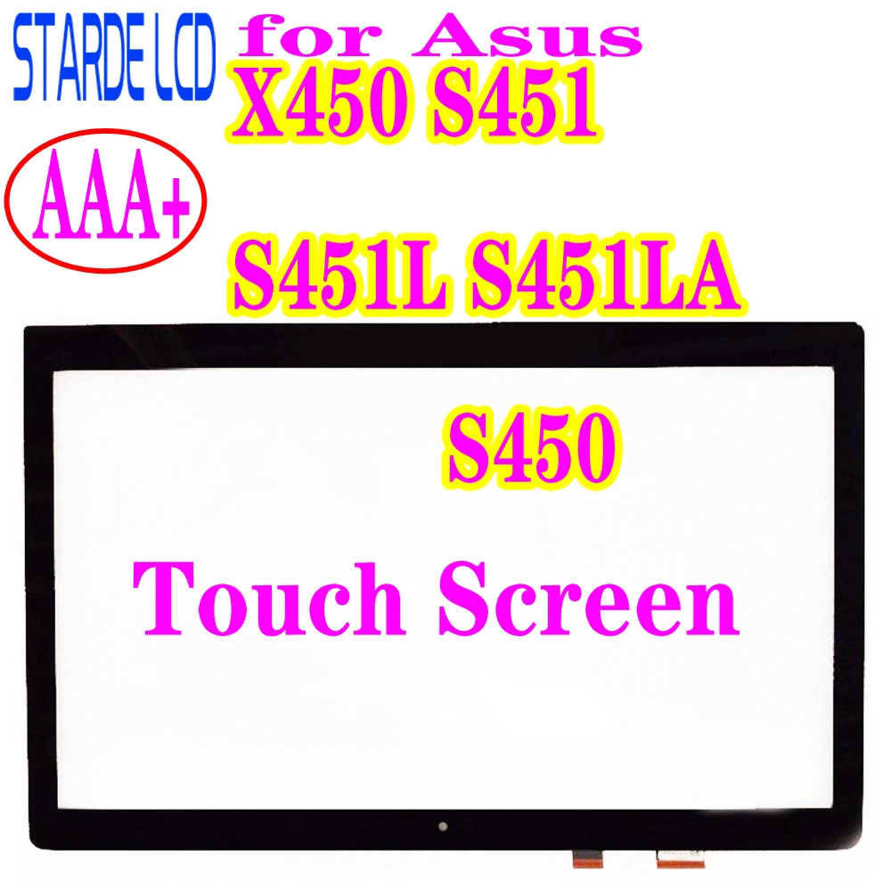 14,0 ''для Asus X450 S451 S451L S451LA S450 сенсорный экран дигитайзер панель Стекло с рамкой