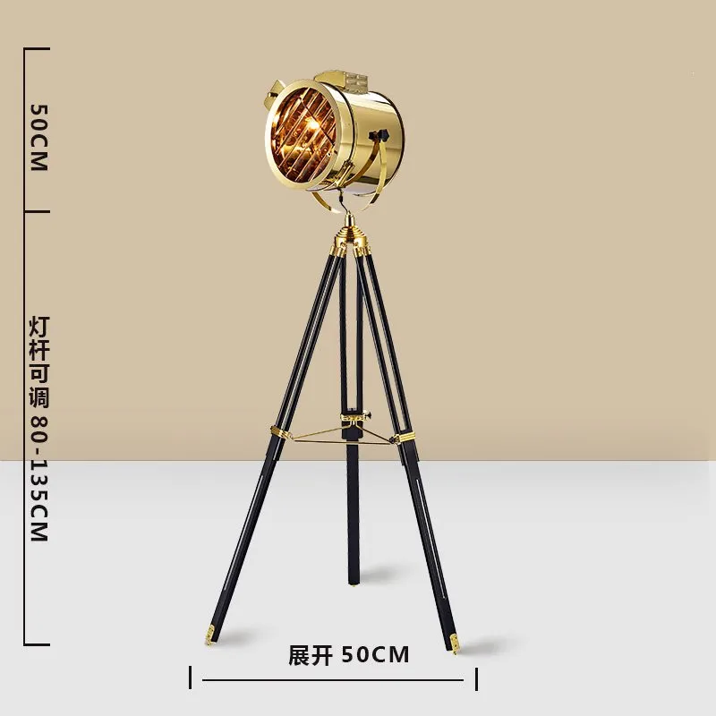 Скандинавские серебряные золотые напольные светильники Американский креативный Ретро штатив напольные лампы для комнаты стоячие светильники украшения - Цвет абажура: style 3
