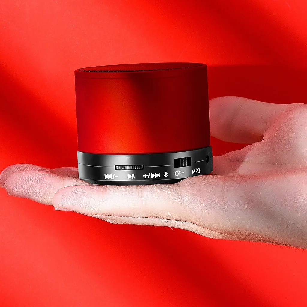 20# перезаряжаемый беспроводной Bluetooth динамик портативный мини супер бас красный динамик для MP3 плеера