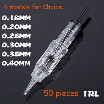 

Permanent Makeup Needles Microblading Eyebrow Needle Disposable Needle Cartridge Sterilized Makeup 1RL Cartridges Easy Click
