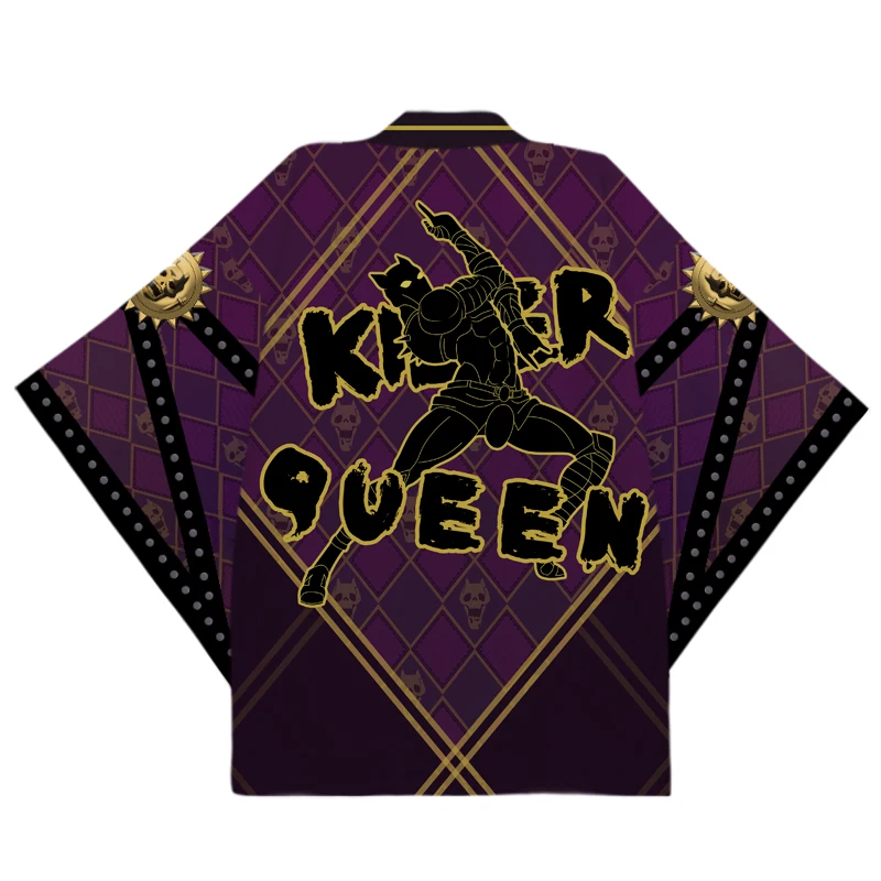 

Anime JoJo's Bizarre Adventure Kujo Jotaro Kira Yoshikage Cosplay Clothes Pajamas Haori Jacket