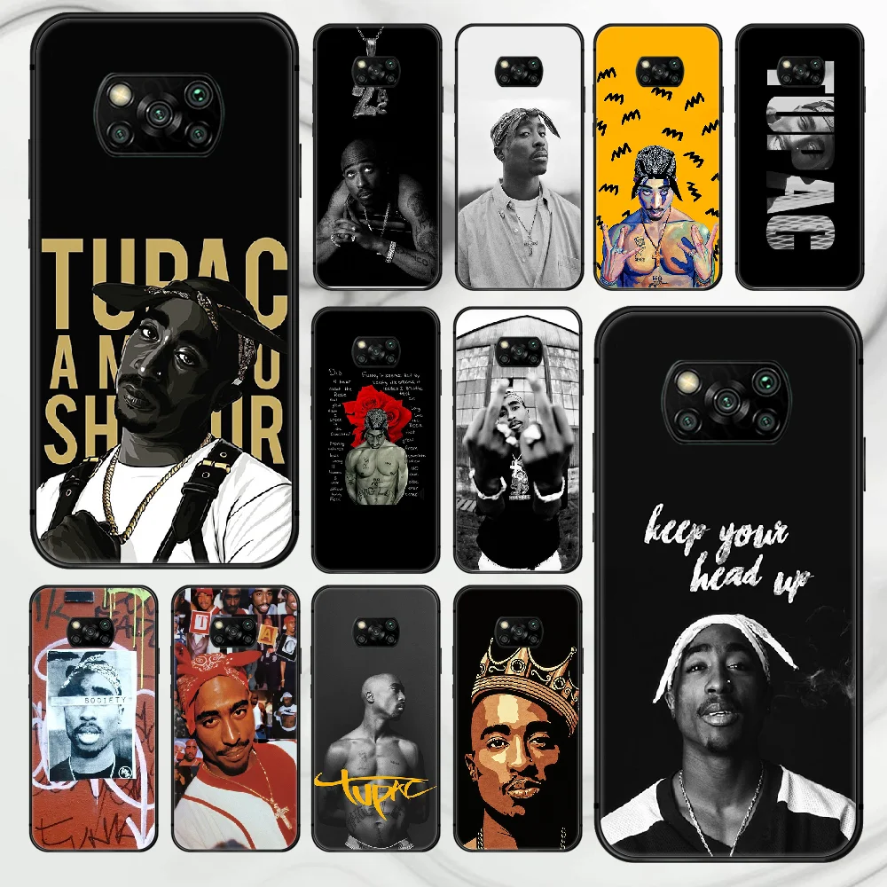 Чехол для телефона rapper 2pac Tupac чехол Xiaomi Mi A2 A3 8 9 9T Note 10 Se Lite Pro черный роскошный