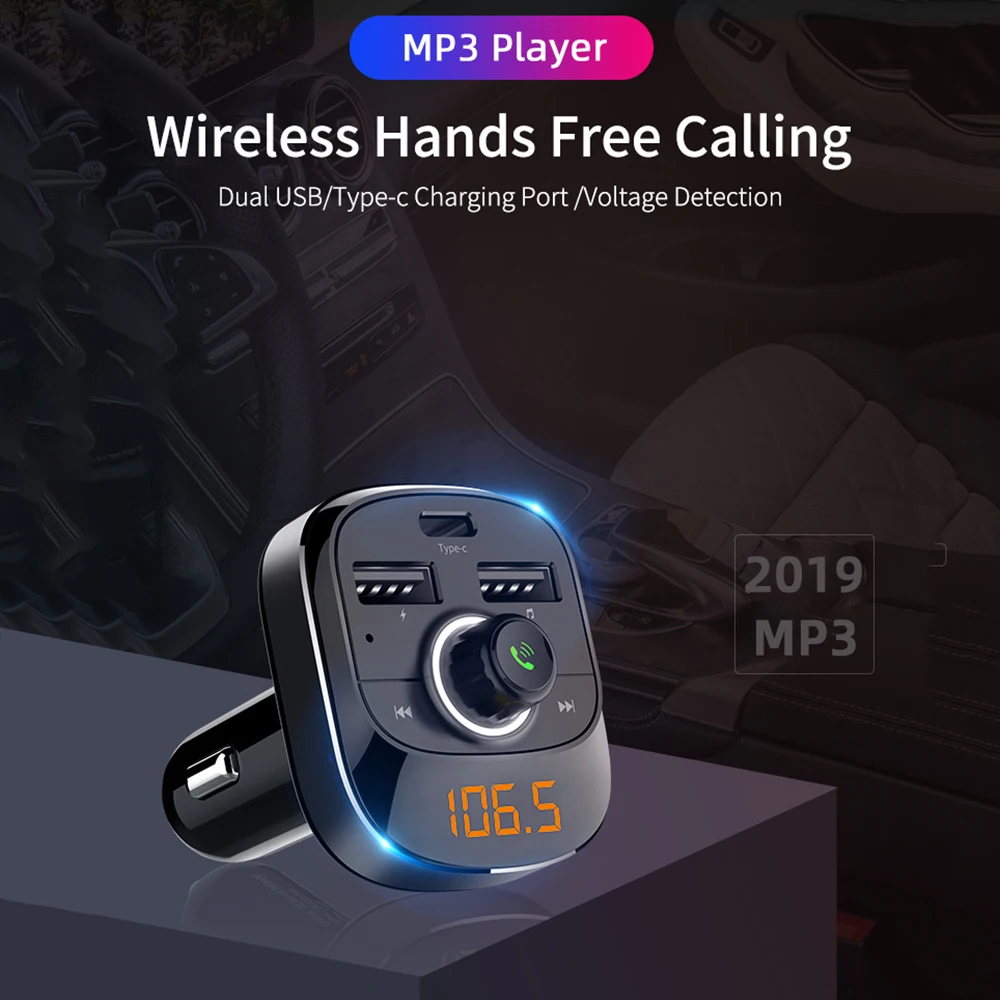 Автомобильный MP3-плеер Bluetooth fm-передатчик Hands-free Dual USB Автомобильное зарядное устройство абсолютно новое и высокое качество