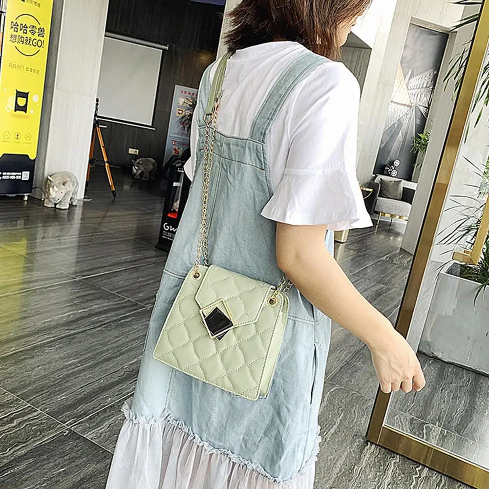 Women Fashion All Match Single Shoulder Chain Strap Satchel Bag