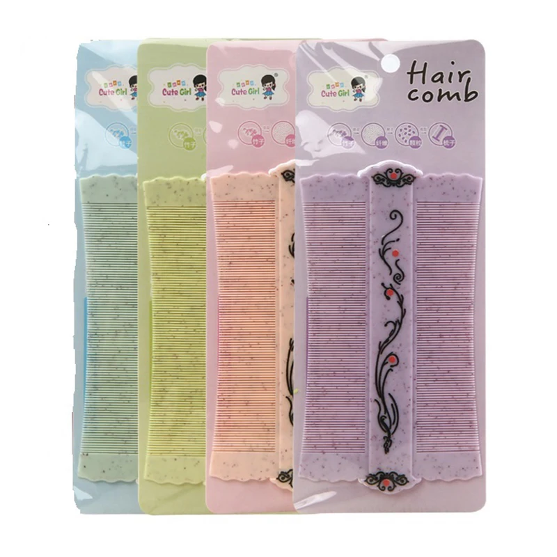 Random Color 1pc Double Sided Head Lice Comb Protable Fine Tooth Head Lice Hair Combs for Styling Tools Hair Salon - Цвет: Random Color 1pc