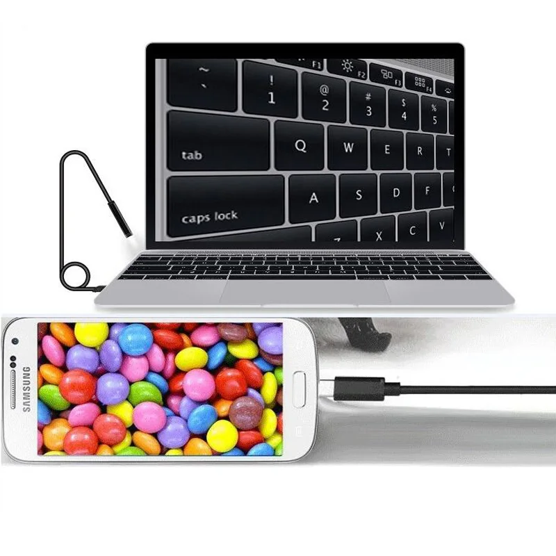 3 в 1 взаимный обмен данными между компьютером и периферийными устройствами эндоскоп жесткий кабель 720P камера эндоскопа для Android Тип-c ПК Водонепроницаемый змея Камера 2/5/10M