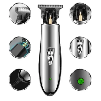 

Professional Hair Clippers Men T-Blade Beard Trimmer Barber Grooming Cordless