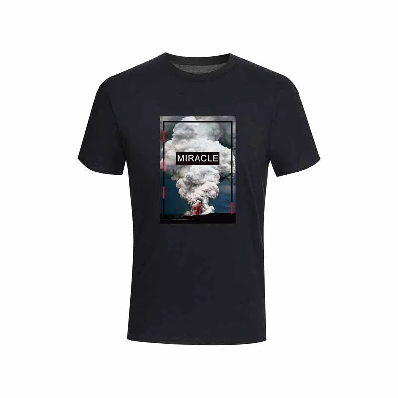 2019 Summer Men's Multi-Color Volcanic eruption Deer High Quality Cotton T Shirt Men's Short Sleeve Slim Business Casual Solid 2019 Summer Men's Multi-Color Volcanic eruption Deer High Quality Cotton T Shirt Men's Short Sleeve Slim Business Casual Solid