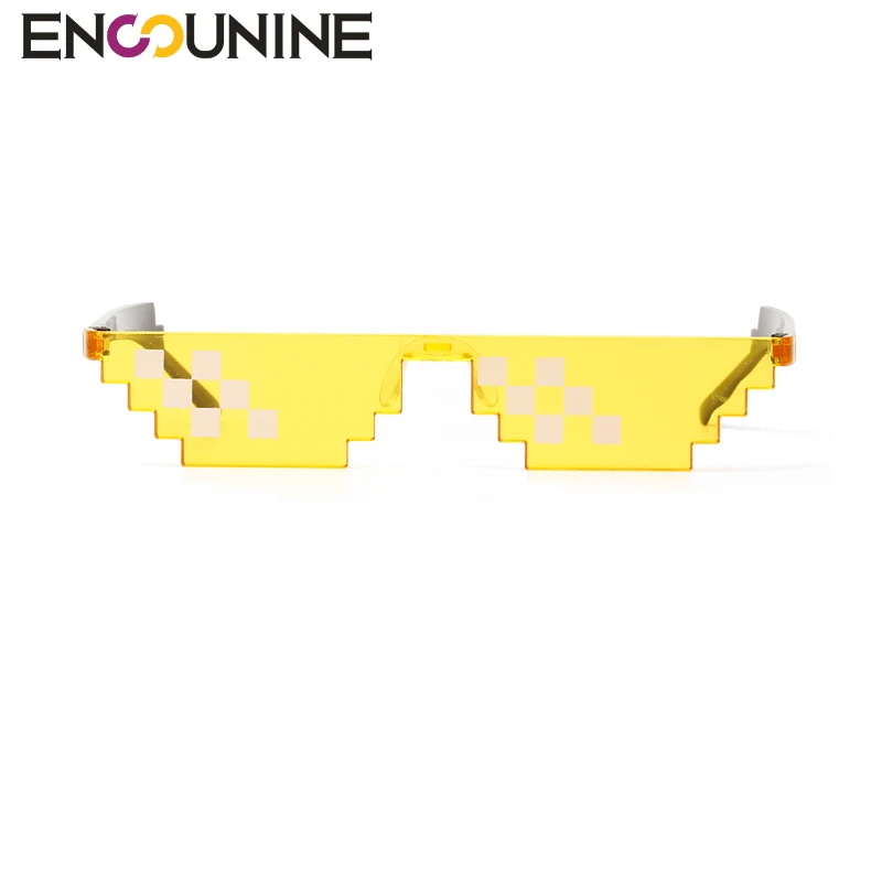 ENSUNINE новые мозаичные солнцезащитные очки, модные вечерние очки для женщин и мужчин, брендовые дизайнерские цветные забавные солнцезащитные очки без оправы, EN-S009