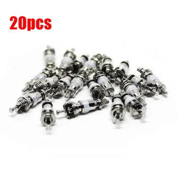 

20pcs HVAC Access Valve Cores For R22 R134a R12 1/4-Inch Refrigeration Repair For R22 R134a R12 1/4\" Flare