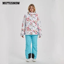 Новинка, высокое качество, женские костюмы для сноубординга, ветронепроницаемые, водонепроницаемые, теплые, дышащие, зимние лыжные куртки и штаны для катания на лыжах