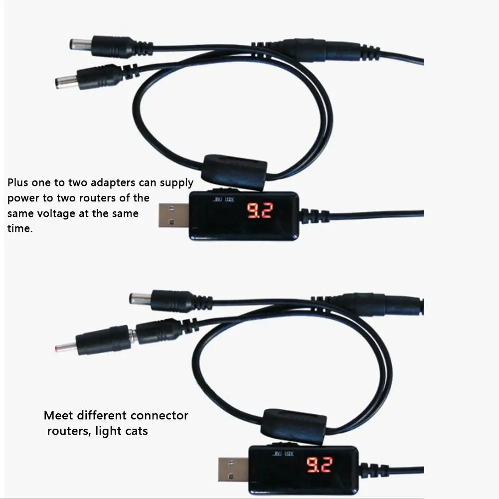 USB повышающий преобразователь постоянного тока 5 В до 9 в 12 В USB повышающий преобразователь кабель+ 3,5x1,35 мм разъем для источника питания/зарядного устройства/преобразователя питания