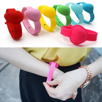 

Reusable Wristbands Hand Sanitizer Dispensing Portable Bracelet Silicone Wristband Hand Dispenser 10ML Wrist Support#