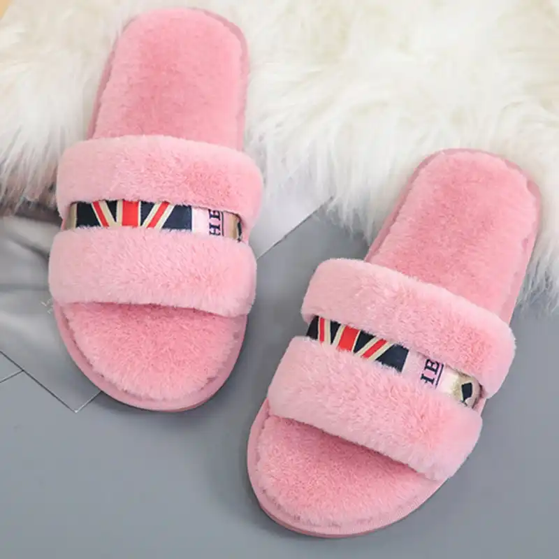 ladies grey slippers