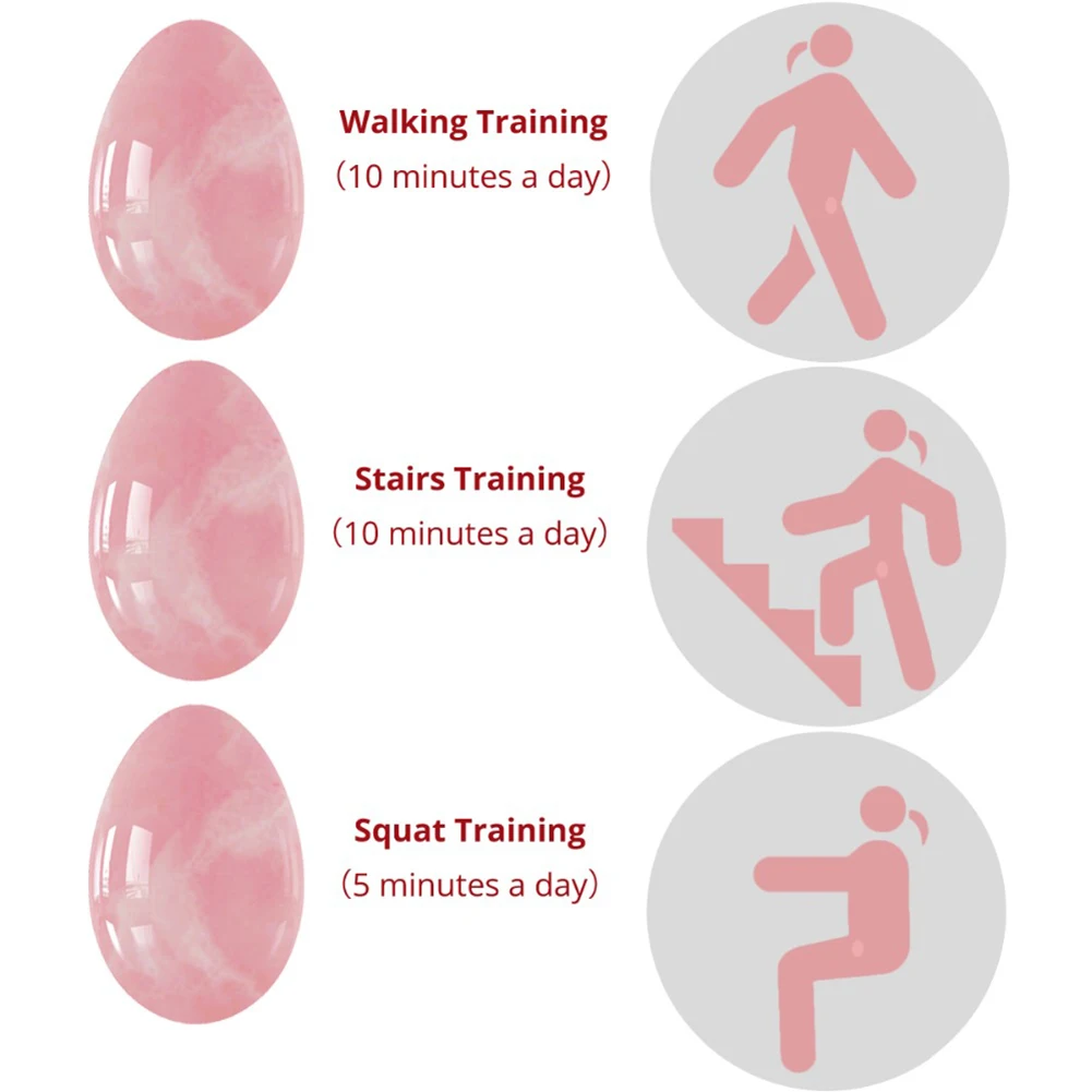 Oval Shape Drilled Postpartum Vaginal Tightening Yoni Egg Kegel Massage Stone Jade Eggs Natural Stone Vaginal Tighten Eggs