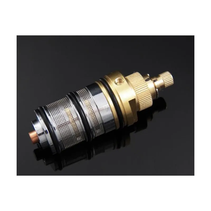 high quality second generation chrome plating thermostat faucet cartridge with filter screen