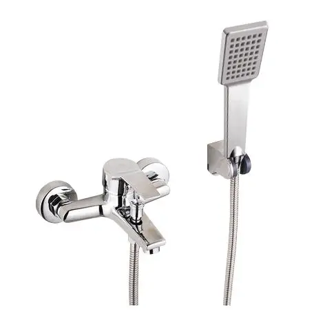 Whole Set Vidric настенный смеситель для ванны смеситель для ванной в форме водопада латунь хромированная отделка для ванны смеситель для душа смеситель для горячей и холодной воды FYB011 - Цвет: Whole Set