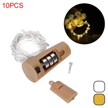 

10 Pack 20 LED Wine Cork Lights Copper Wire String Lights For Home Decor String Fairy Lights String Light LED Light Strip