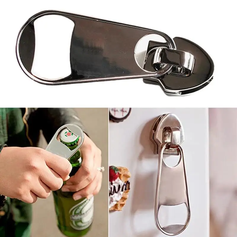 Creative Opener Bottle Opener Refrigerator Zipper Shape