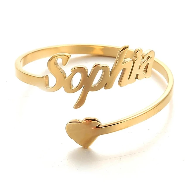 Stainless Steel Wedding Jewelry | Custom Ring Stainless Steel - Custom Name  Ring - Aliexpress