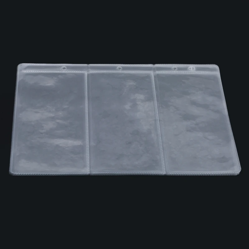 10pcs New Arrivals PVC Album Pages 3 Pockets Money Bill Note Currency Holder Collection 257x196mm Albums Folders Hot Sale |