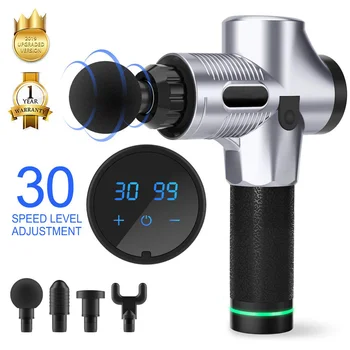 

Massage Gun Muscle Relaxation Massager Vibration Fascial Gun Fitness Equipment Noise Reduction Design LCD Screen Massage Gun