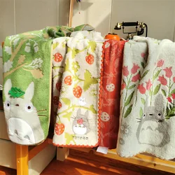 Totoro Bath Towel Pure Cotton Untwisted Yarn Exquisite Embroidery Cat Bath Towel Children's Swimming Towel Anime Beach Towel