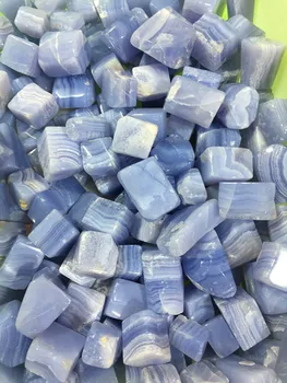 

100g Natural quartz crystal blue Agate small square home decoration chakra energy