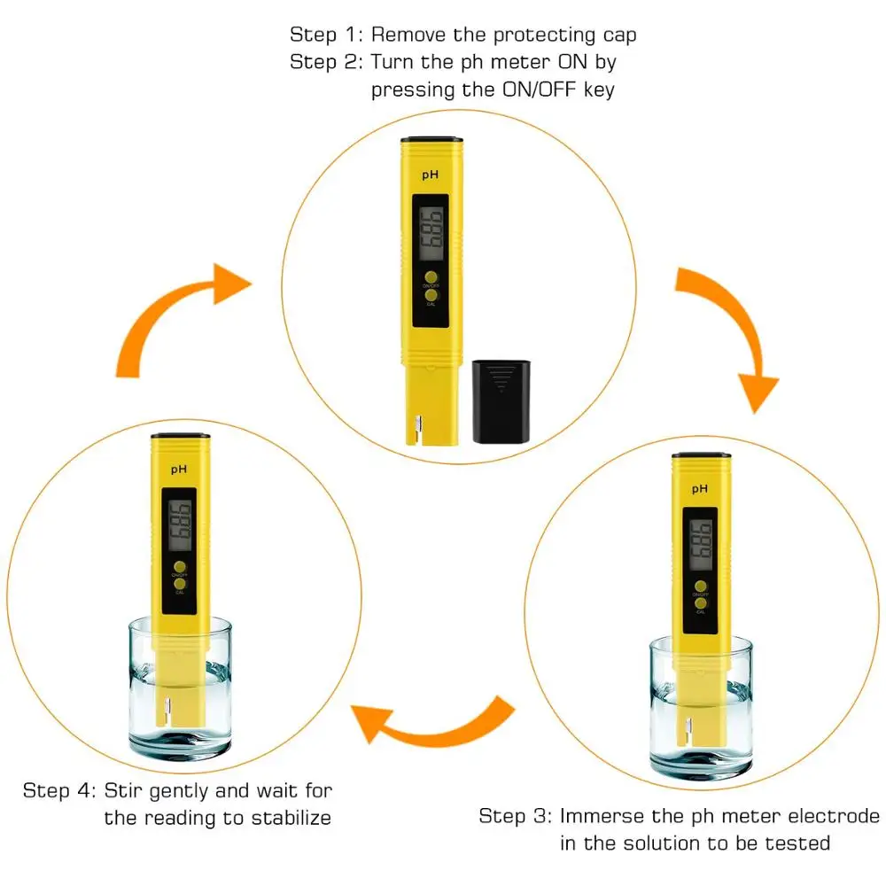 Water Tester PH Meter 0.01 High Precision for Aquarium Pool