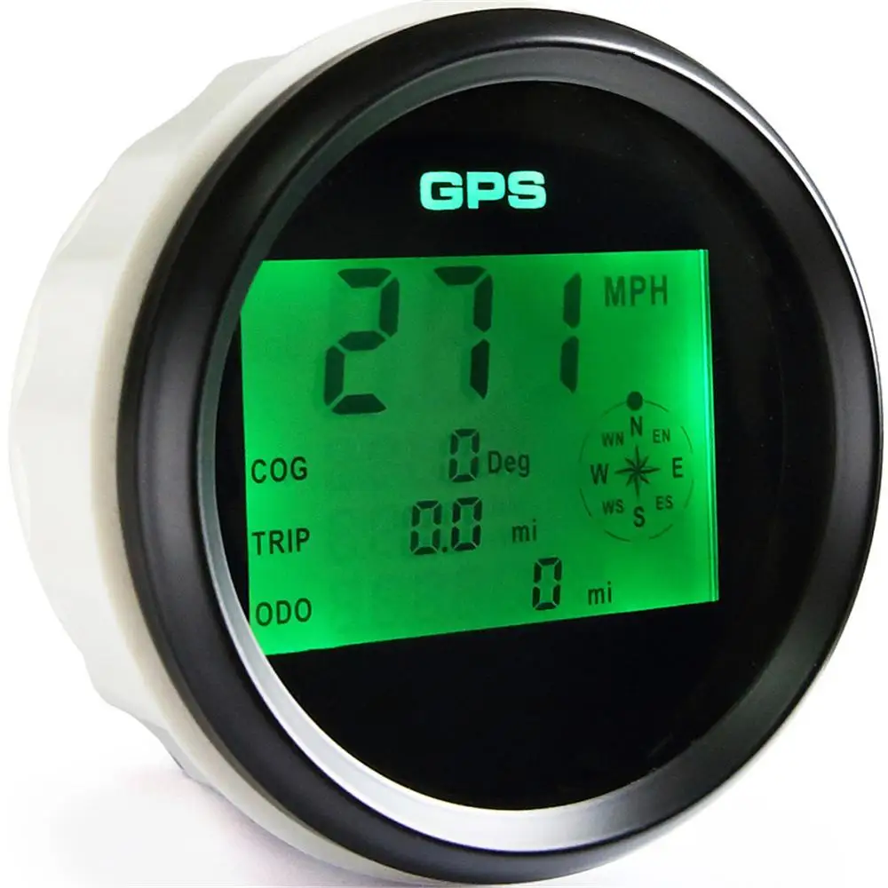 1pc 85mm GPS Speedometers 0 999 Digital Speed Odometers Trip Meters Sog