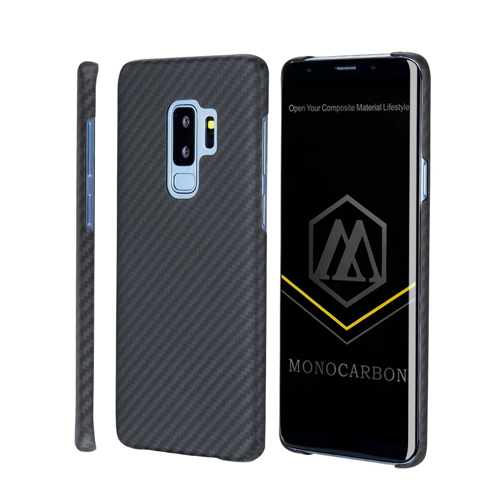 Чехол из моноуглеродного арамидного волокна для Samsung S9 Plus чехол с тонкими узорами