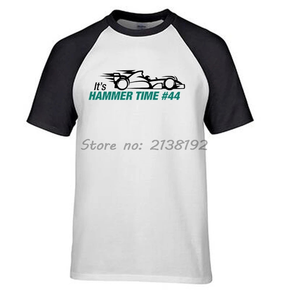 WHITEBLACK Lewis Hamilton 44 Formula 1 Motor Мужская Футболка реглан Модный летний подарок мужской pretern футболка новые топы Мужские - Цвет: WHITEBLACK
