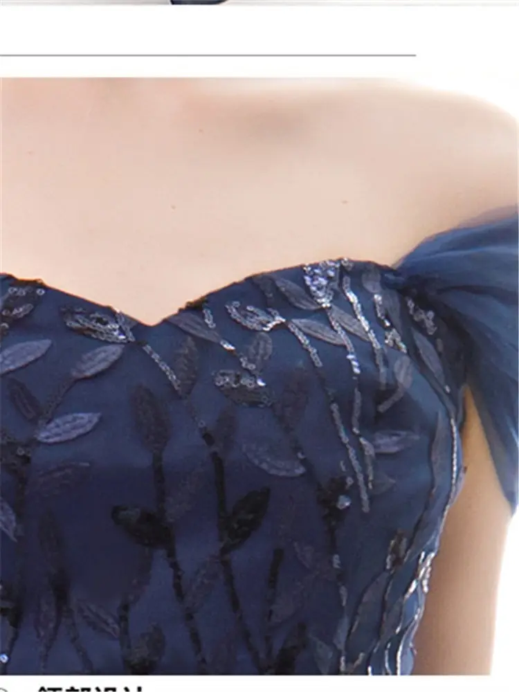 It's Yiiya Evening Dress Vintage Boat Neck Mermaid Robe De Mariee Off The Shoulder Floor-Length Women Party Dresses E820