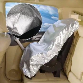 

1Pc 108*80cm Aluminium Film Sunshade Cover For Baby Kids Car Seat Sun Shade Carseat Protector Canopy UV Rays