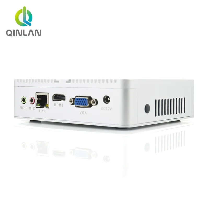 QINLAN безвентиляторная маленькая башня I3 4020Y I5 4200Y I5 4300Y 12*12 MINI ITX материнская плата Micro PC Windows 10 Linux HDMI VGA LAN