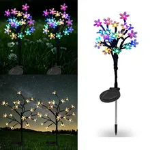 

Solar Led Light Outdoor Solar Garden Lights Waterproof Solar Lamp 20 Led Cherry Blossom Lanterns Christmas Solar Light Outdoors