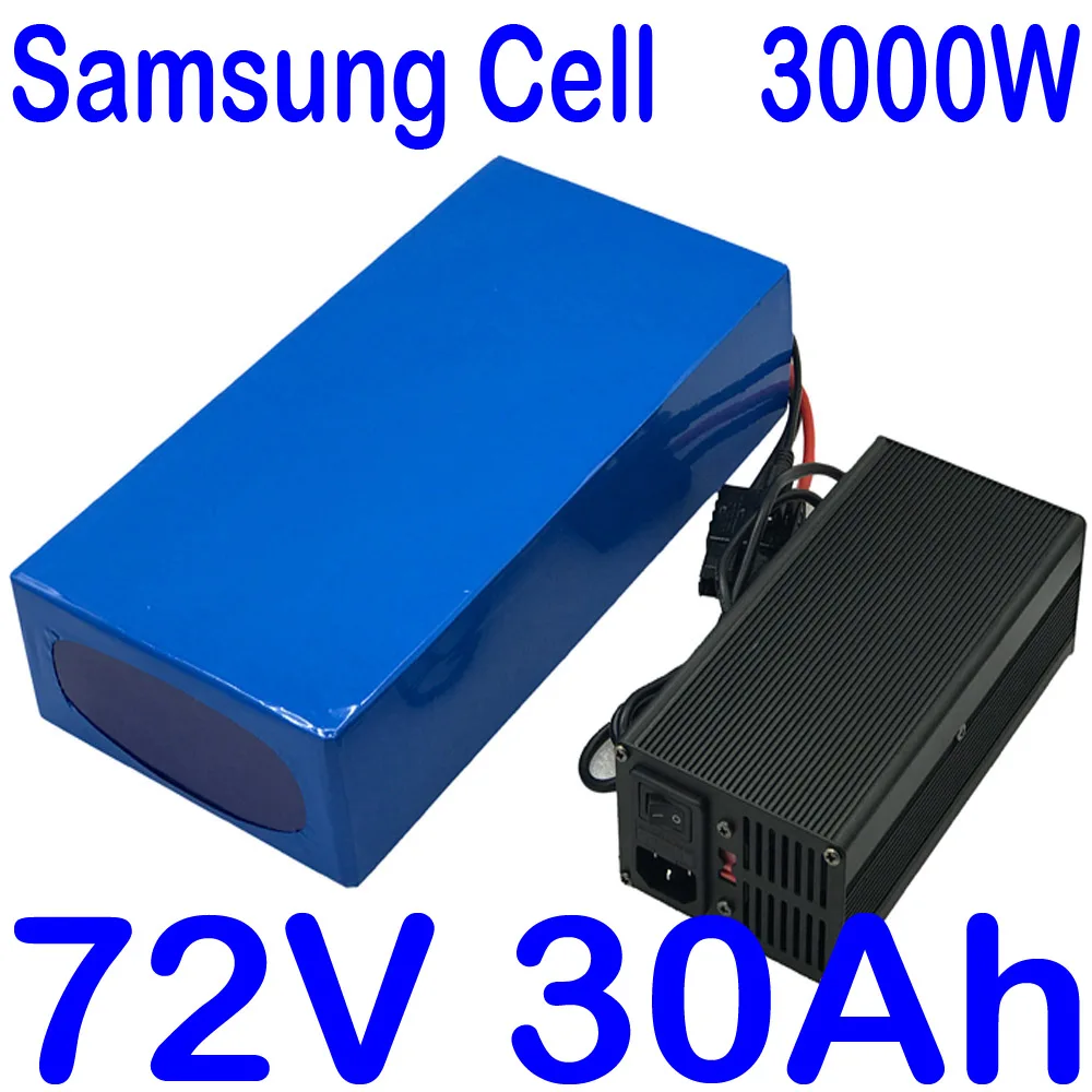 72V Battery 30Ah 25Ah 20Ah Ebike Pack Samsung cell 3000W 2500W 2000W Electric Bike Lithium Scooter | Спорт и развлечения