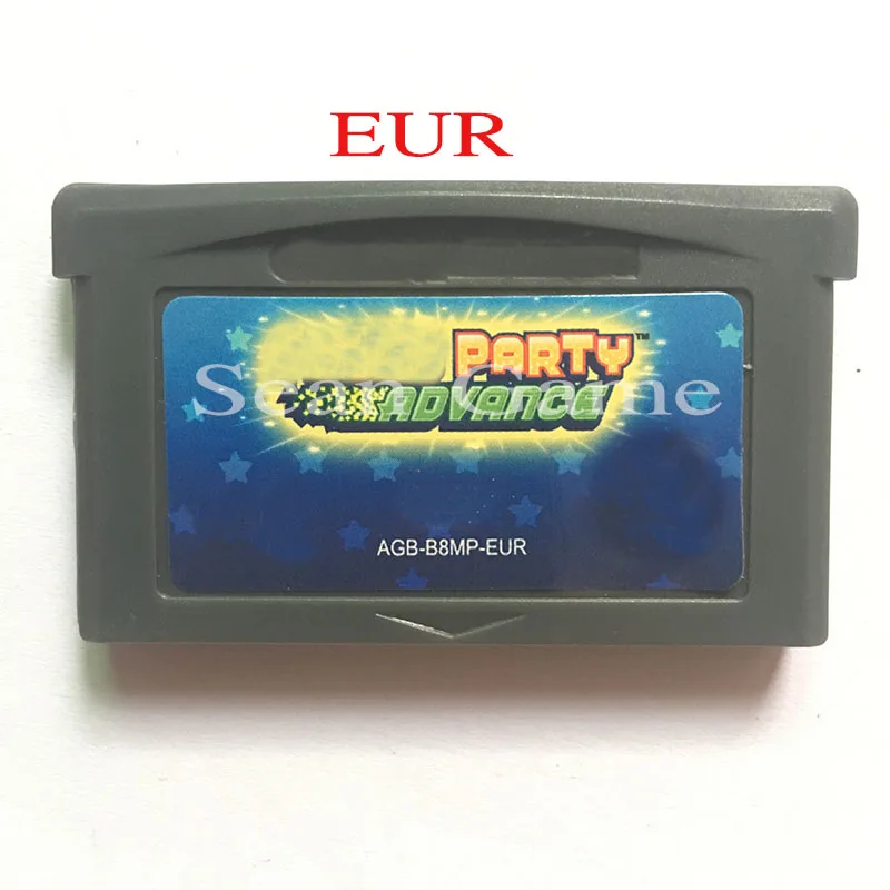 32 Bit EUR видео игровая карта-картридж Advance 1/Advance 3 4/Kart Circuit/Saga Version - Color: Party Advance