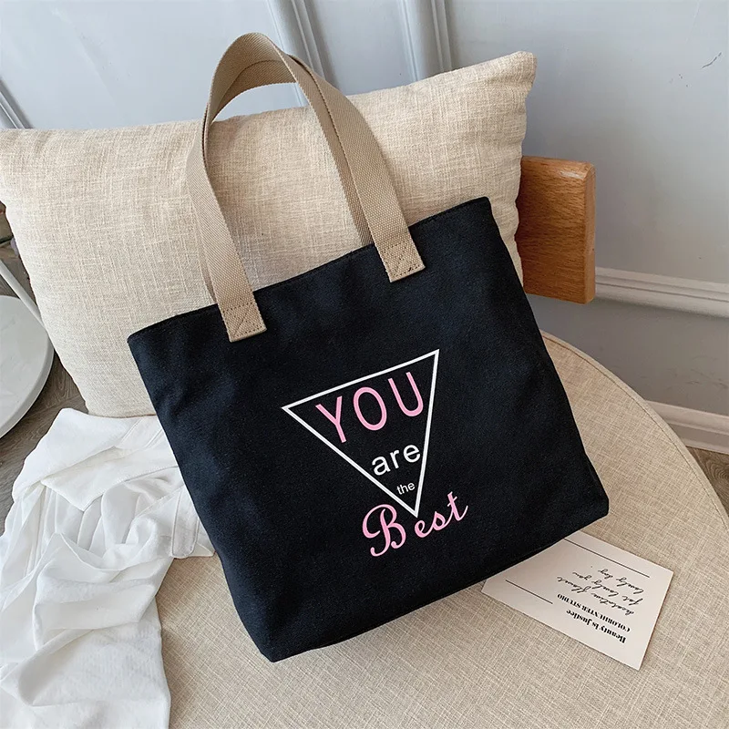

literature and art student leisure canvas bag 2019 summer new light color one shoulder oblique satchel bag